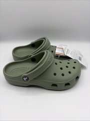 Crocs Kids School Classic Clog Size J4 Moss (Dark Green) 206991-308