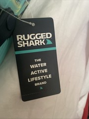 Rugged Shark Toddler Size 10 Teal Multicolor Water Shoe