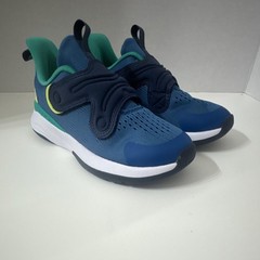 All In Motion Unisex Kids Blue Green Sneakers Size 11 Hook & Loop Insole