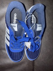 Adidas Breakbase J Kids Size 5 Blue/White New no Box JQ3062
