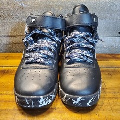 Fila Vulc 13 Marble 3CM00488-013 Black Basketball Kids Sneakers Size 5 Shoes