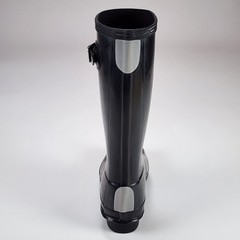 Hunter Original Kids Gloss Rain Boots black Size US Girls 4 – Boys 3 EU 34
