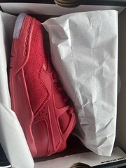 Jordan 4 RM (PS) Red Leather Low Top Lace-Up Sneakers 13.5C FQ7936-601
