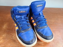 Adidas Hoops Mid 3.0 GZ7769 Blue/Orange Shoes Youth Size 5Y Womens Size 6.5