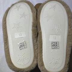 Primark Girls Reindeer Soft Plush Slippers Warmth Size US 1 NEW!
