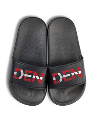 Kids „DEN“ Denmark Football Sandals Flip Flops Fun Print Boy and Girl