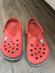 Crocs Sandals Little Kid Size C 11 Red / Blue Shoes Unisex