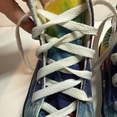 Converse Chuck Taylor All Stars Rainbow Tie Die High Top Sneakers Youth Size 1