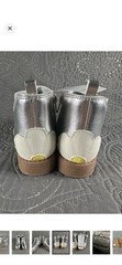 Carter’s Elia Silver Chelsea Ankle Boots Zipper Easy On/Off Kids 8M