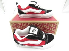 Vans Knu Skool Kids‘ Youth Black Racing Red Skate Shoes Sneakers US 2.0
