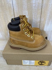Timberland Toddler’s Premium 6-Inch Waterproof Boots Wheat Nubuck Sz 5M Org Box