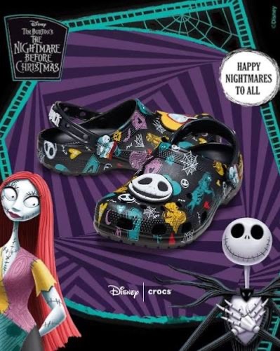 Crocs Jack Skellington Nightmare Before Christmas Classic Clogs kids ps size
