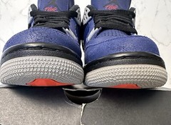 Air Jordan 4 Retro Winterized Loyal Blue/White-Habanero Red Black Sz 6Y