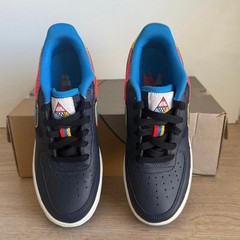 Nike Air Force 1 Low Obsidian/Crimson Yellow Sneakers AV0748-400- SZ 5.5 Y- 7 W