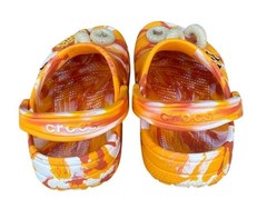 Honey Nut Cheerios Crocs Clogs Kids Size J5 Womens 6-7 Excellent Orange White
