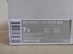 Nike Air Force 1 LV8 Style (GS) Light Arctic Pink Sz 7Y [AR0736-600]