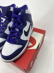Nike Dunk High Midnight Navy White GS DH9751-100 White/Purple Size 4.5Y