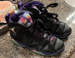 Jordan Air Jordan 7 Retro Black Multicolor Unisex Kids Sneakers 4Y