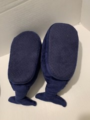 VINEYARD VINES WHALE CHILDREN SLIPPERS SZ XS Navy Blue