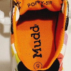 Kids MUDD POPPY Checkered Multicolored Lace Up Sneakers Size 6
