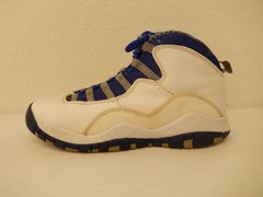 NIKE AIR JORDAN 10 X RETRO TXT-WHT/RYL- BLUE/STEALTH-STEEL (487215-107)SZ 7Y👟👟