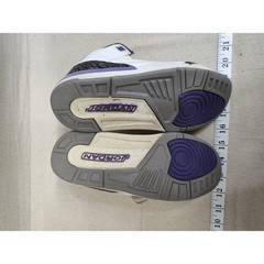 Nike Air Jordan 3 Retro Dark Iris White Purple Black DM0966-105 Youth Size 3Y