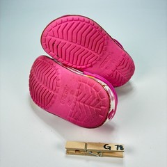 Crocs Fun Lab Mickey Lights Clog Pink Lightweight Slip On Shoes Youth Size 8