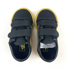Vans Old Skool V x Harry Potter Golden Snitch Toddler 5 Black Canvas Sneakers T5
