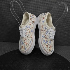 Vans Shoes Kids Size 12 Multicolor Floral Canvas Low Top Casual Skate Sneakers