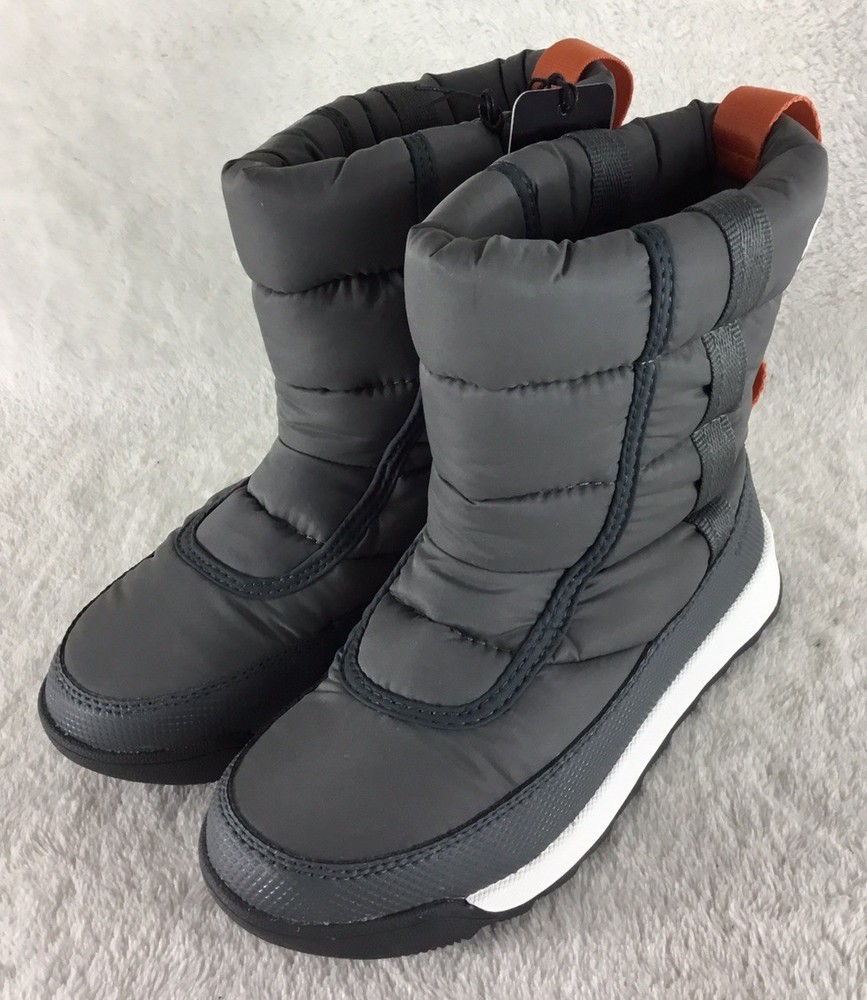 Sorel Whitney II Puffy Mid Boots Toddler 13 Gray Insulated Waterproof NC3873-054