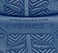 🌊Crocs Toddler Swift Water Clogs Navy/Flame Red Size C8 UNISEX 202607-4BA