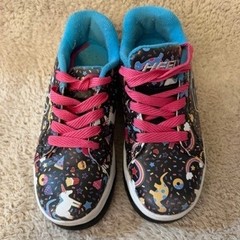 Heelys Split Kids Roller Shoes Black Unicorn Dinosaur Rainbow HES10387 Size 1Y