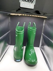 ZOOGS Waterproof Kelly Green Rain Boots Junior Size 1 NEW