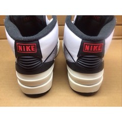 Nike Air Jordan 2 Retro Python White Gray Red 5Y Womens 6.5 NM