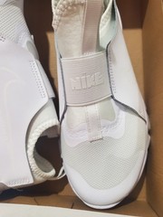 Nike Flex Runner 2 Triple White Youth Size 4Y(5.5W) Slip On