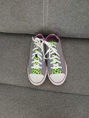 CONVERSE CHUCK TAYLOR ALL STAR CT DOUBLE TONGUE CHARCOAL JR. SZ US 5/EU 37.5