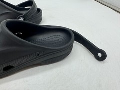 DAMAGED Crocs Baya Clogs Kids Black Rubber Slip-On Lightweight Casual – C13