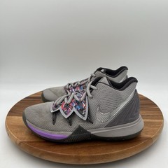 Size 3.5 Y Nike Kyrie 5 Graffiti Grade School Gray/multicolor Basketball Shoes