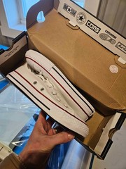 Converse Chuck Taylor All Star OX Low White – Size 2 Youth