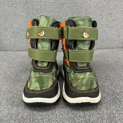 Rugged Bear Boots Kids Size 6 Green Camo Monster Eyes Winter Snow RB89650