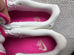Nike Air Force 1 LV8 Double Swoosh White Gold Silver Sneakers Size 5.5Y