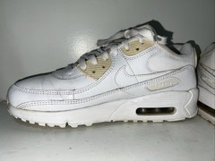 Nike Air MAX 90’s Sneaker White Athletic Shoes US SZ 6Y CD6864-100 VJ