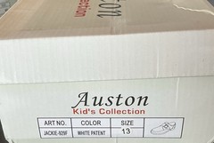 Auston Kid’s Collection white patent boy’s size 13 New In Box