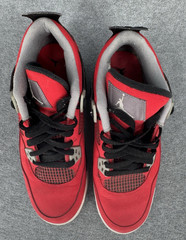 Nike Air Jordan 4 Retro Toro Bravo Red Black Suede Jumpman Sneakers