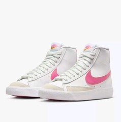 Nike Blazer Mid 77 Classic Summit White Pink Youth Kids Shoes Sz 7Y (DA4086-118)