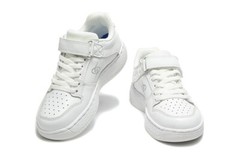 Rainy day Kids leather White Magic Tape non-slip 13C-5.5Y AJ SB AF school light