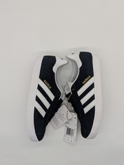 Kids Size 2Y Adidas Gazelle Black Cloud White Ortholite Sneaker Shoes BB2507 New