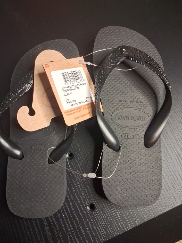 havaianas flip flops Black 2y