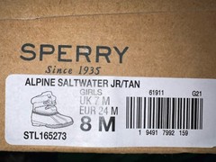 Sperry alpine Saltwater Boots! Kids Size 8