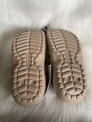 NEW Crocs Size J 2 Kids Classic Lined Out of This World Clog Leopard Gold